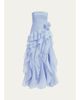 Aje Canyon Strapless Tiered Ruffle Gown - 1