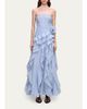 Aje Canyon Strapless Tiered Ruffle Gown - 2