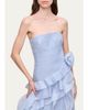 Aje Canyon Strapless Tiered Ruffle Gown - 5