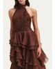 Aje Fayette Strapless Asymmetric Tiered-Ruffle Gown - 4