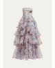 Aje Gabriella Strapless Tiered Ruffle Gown - 1