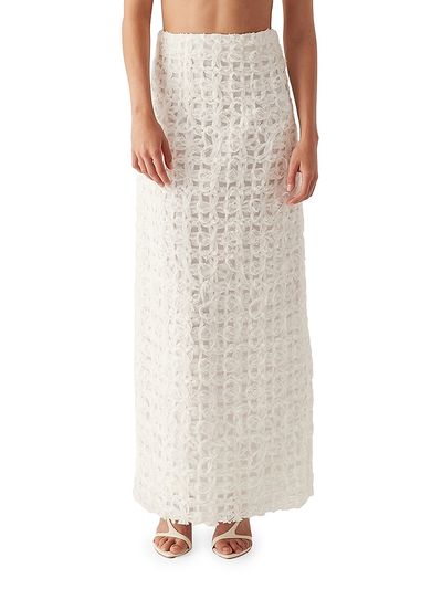 Aje Women's Quintette Textured Midi-Skirt