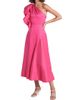 Aje Women's Sculptura Bonjour Asymmetric Linen-Blend Midi-Dress - 3