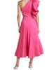 Aje Women's Sculptura Bonjour Asymmetric Linen-Blend Midi-Dress - 4