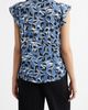 AK ANNE KLEIN AK ANNE KLEIN Abstract Floral V-Neck Button-Up Knit Top - 2