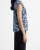 AK ANNE KLEIN AK ANNE KLEIN Abstract Floral V-Neck Button-Up Knit Top - 3