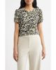 AK ANNE KLEIN AK ANNE KLEIN Animal Spot Tulip Sleeve Top - 1