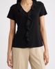 AK ANNE KLEIN AK ANNE KLEIN Cascade Ruffle Front Top - 1