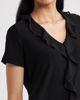 AK ANNE KLEIN AK ANNE KLEIN Cascade Ruffle Front Top - 4