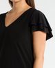 AK ANNE KLEIN AK ANNE KLEIN Double Flutter Sleeve A-Line Dress - 4