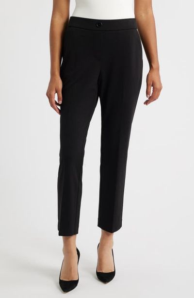 AK ANNE KLEIN AK ANNE KLEIN Faux Fly Straight Leg Pants