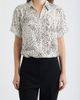AK ANNE KLEIN AK ANNE KLEIN Fleck Print Short Sleeve Button-Up Shirt - 1