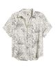 AK ANNE KLEIN AK ANNE KLEIN Fleck Print Short Sleeve Button-Up Shirt - 5