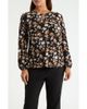 AK ANNE KLEIN AK ANNE KLEIN Floral Print Keyhole Top - 1