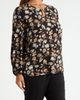 AK ANNE KLEIN AK ANNE KLEIN Floral Print Keyhole Top - 3