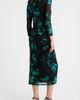 AK ANNE KLEIN AK ANNE KLEIN Floral Print Mesh Midi Dress - 2