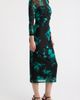 AK ANNE KLEIN AK ANNE KLEIN Floral Print Mesh Midi Dress - 3