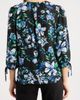 AK ANNE KLEIN AK ANNE KLEIN Floral Print Tie Cuff Top - 3