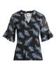 AK ANNE KLEIN AK ANNE KLEIN Floral Ruffle Sleeve Top - 5