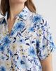 AK ANNE KLEIN AK ANNE KLEIN Floral Short Sleeve Button-Up Top - 3