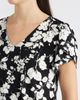 AK ANNE KLEIN AK ANNE KLEIN Floral Tulip Sleeve Swing Dress - 4