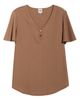 AK ANNE KLEIN AK ANNE KLEIN Flutter Sleeve V-Neck T-Shirt - 5