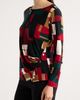 AK ANNE KLEIN AK ANNE KLEIN Geometric Print Ruched Long Sleeve Top - 3