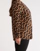 AK ANNE KLEIN AK ANNE KLEIN Geometric Print Split Neck Long Sleeve Top - 3