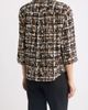 AK ANNE KLEIN AK ANNE KLEIN Grid Print Three-Quarter Sleeve Button Front Shirt - 2