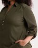 AK ANNE KLEIN AK ANNE KLEIN Half Placket Roll Tab Top - 4
