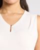 AK ANNE KLEIN AK ANNE KLEIN Keyhole Sleeveless Top - 4