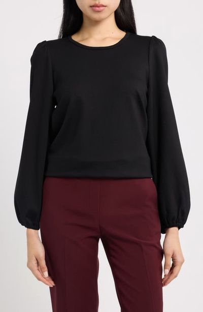 AK ANNE KLEIN AK ANNE KLEIN Long-Sleeve Puff Shoulder T-Shirt