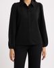 AK ANNE KLEIN AK ANNE KLEIN Metallic Houndstooth Puff Shoulder Top - 1