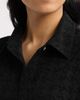 AK ANNE KLEIN AK ANNE KLEIN Metallic Houndstooth Puff Shoulder Top - 4