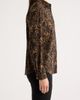 AK ANNE KLEIN AK ANNE KLEIN Paisley Jersey Button Down Shirt - 3