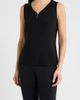 AK ANNE KLEIN AK ANNE KLEIN Pleated V-Neck Top - 1
