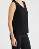 AK ANNE KLEIN AK ANNE KLEIN Pleated V-Neck Top - 3