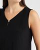 AK ANNE KLEIN AK ANNE KLEIN Pleated V-Neck Top - 4