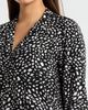 AK ANNE KLEIN AK ANNE KLEIN Print Pleat Three-Quarter Sleeve Top - 4