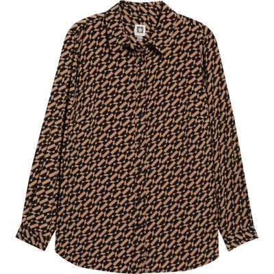 AK ANNE KLEIN AK ANNE KLEIN Print Slim Fit Point Collar Shirt