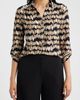 AK ANNE KLEIN AK ANNE KLEIN Print Three-Quarter Sleeve Button-Down Shirt - 1
