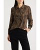 AK ANNE KLEIN AK ANNE KLEIN Printed Long Sleeve Utility Shirt - 1