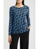 AK ANNE KLEIN AK ANNE KLEIN Ruched Rivet Long Sleeve Jersey Top - 1