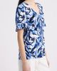 AK ANNE KLEIN AK ANNE KLEIN Ruffle Accent Short Sleeve Button-Up Shirt - 3