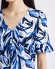AK ANNE KLEIN AK ANNE KLEIN Ruffle Accent Short Sleeve Button-Up Shirt - 4