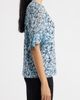AK ANNE KLEIN AK ANNE KLEIN Ruffled Cuff Elbow Sleeve Split Neck Top - 3