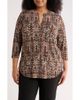 AK ANNE KLEIN AK ANNE KLEIN Split Neck Tunic - 1
