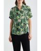 AK ANNE KLEIN AK ANNE KLEIN Tropical Print Short Sleeve Button-Up Shirt - 1