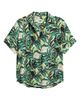 AK ANNE KLEIN AK ANNE KLEIN Tropical Print Short Sleeve Button-Up Shirt - 5