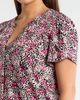 AK ANNE KLEIN AK ANNE KLEIN Tulip Sleeve Dot Print Jersey Top - 4